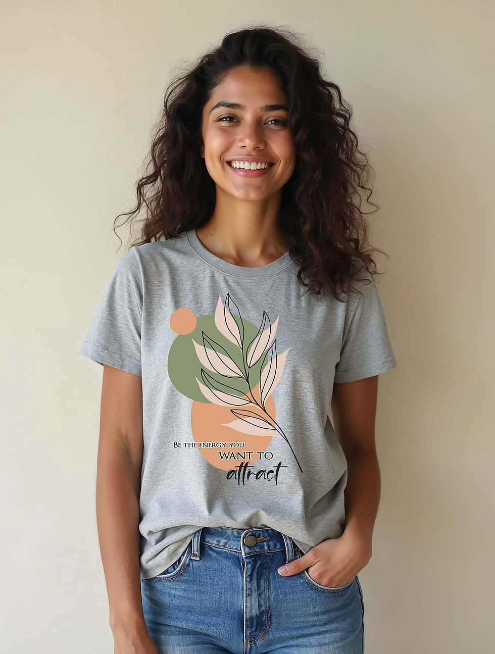 Thumbnail: be the energy you want to attract Chic Women’s Printed graphicT-Shirt