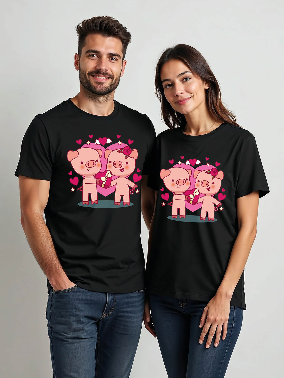 Thumbnail: Forever Love Cartoon Couple T-Shirt Lovers Edition – Buy Now
