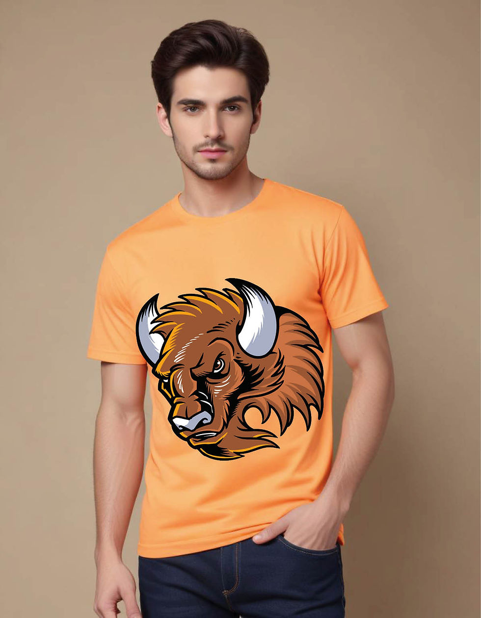Thumbnail: buffalo mens printed graphic t shirt