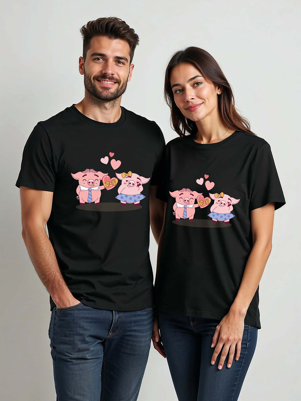 Thumbnail: Anniversary Cartoon Couple T-Shirt Lovers Edition – Discount Offer