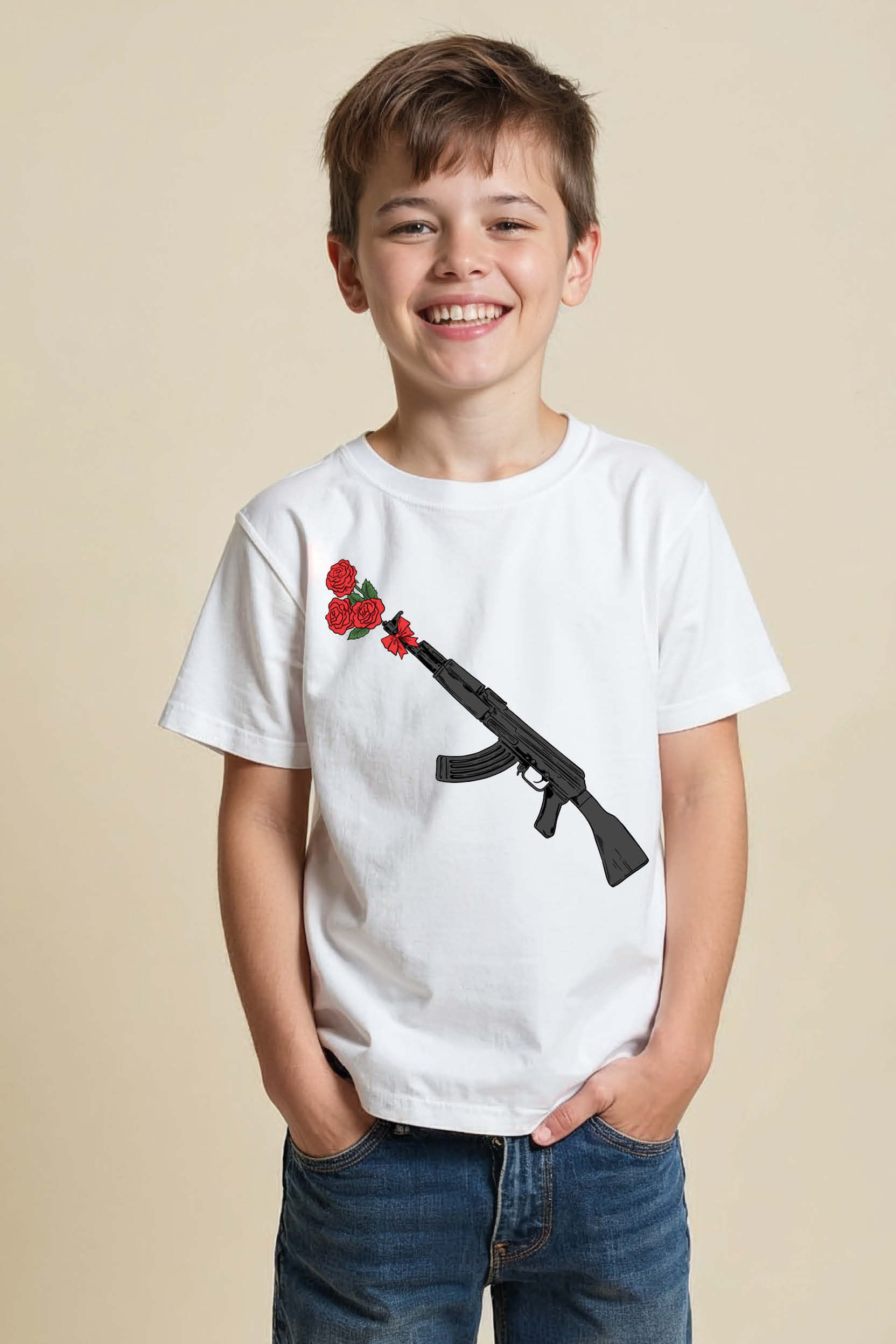 Love and Conflict Graphic T-Shirt Printed T-Shirt for Boys & Girls – Design