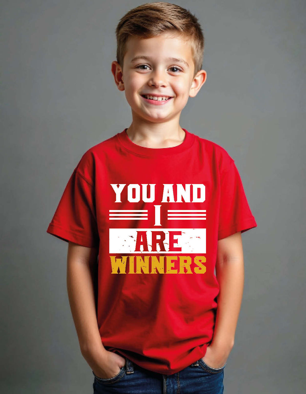 Thumbnail: you and i are winners printed T-Shirt for All ages