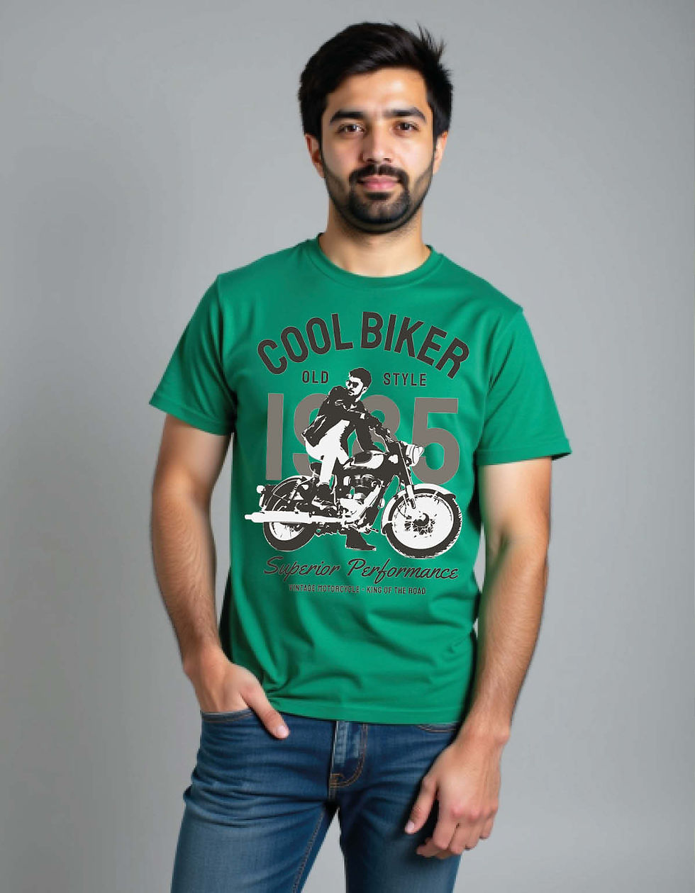 Thumbnail: Cool Bike Printed T-Shirt for All Age