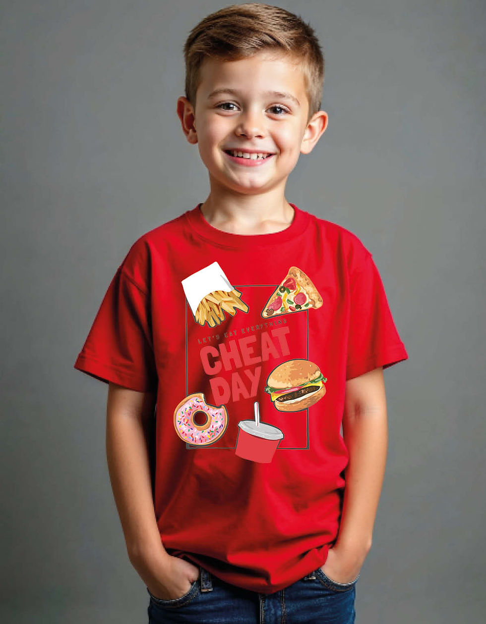 Thumbnail: Cheat Day Printed T-Shirt for All age