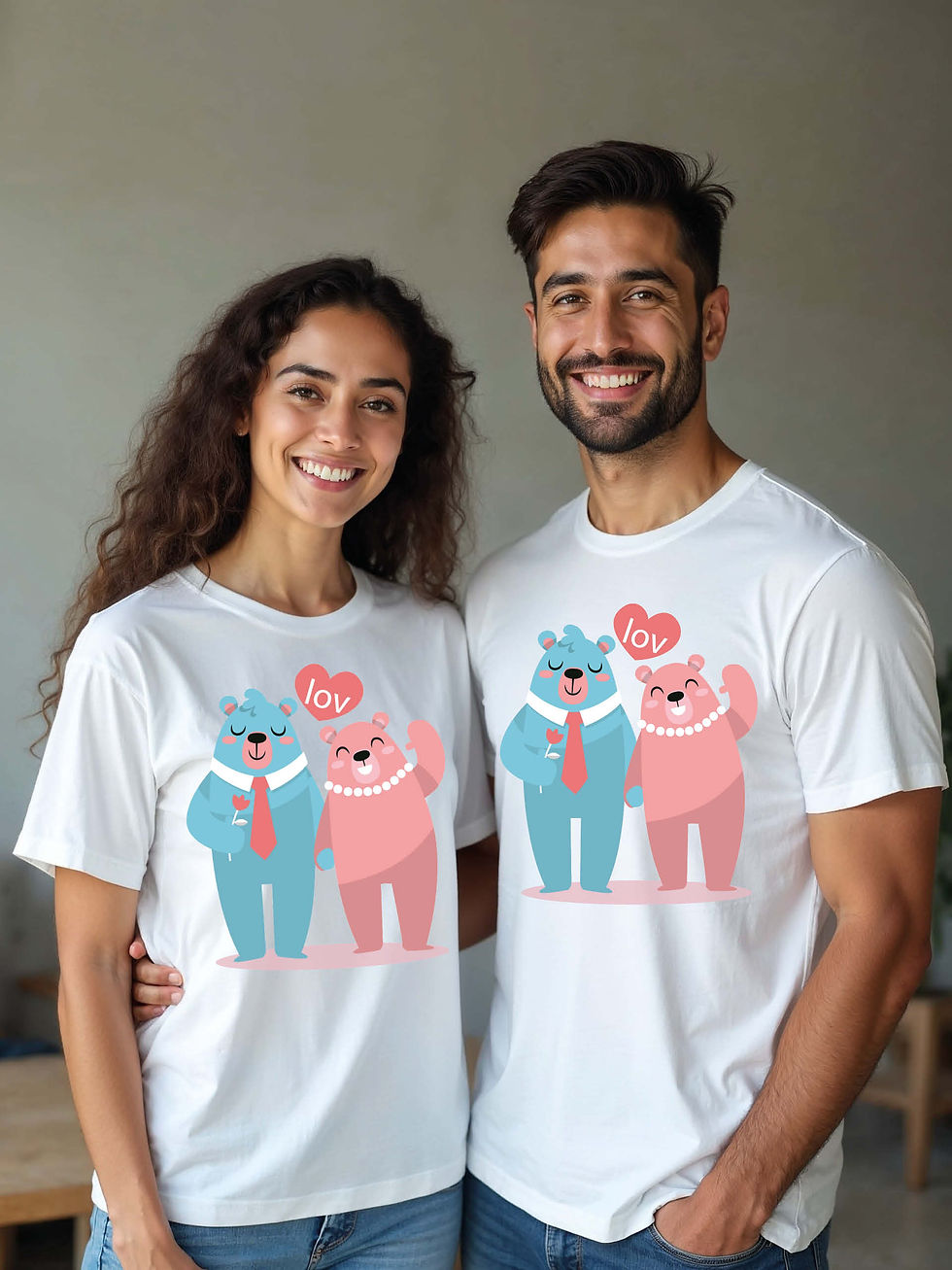 Thumbnail: Cute Cartoon Couple T-Shirt Lovers Edition – Low Price Offer
