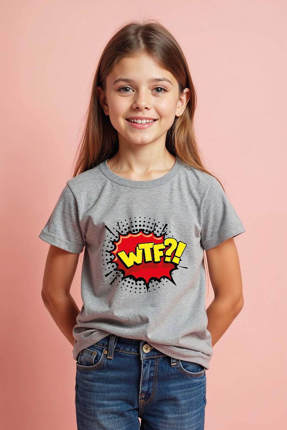wtf?! Casual Kids Printed T-Shirt – Character Print Design for Boys & Girls