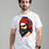 Thumbnail: mascot long haired man listening music mens printed graphic t shirt