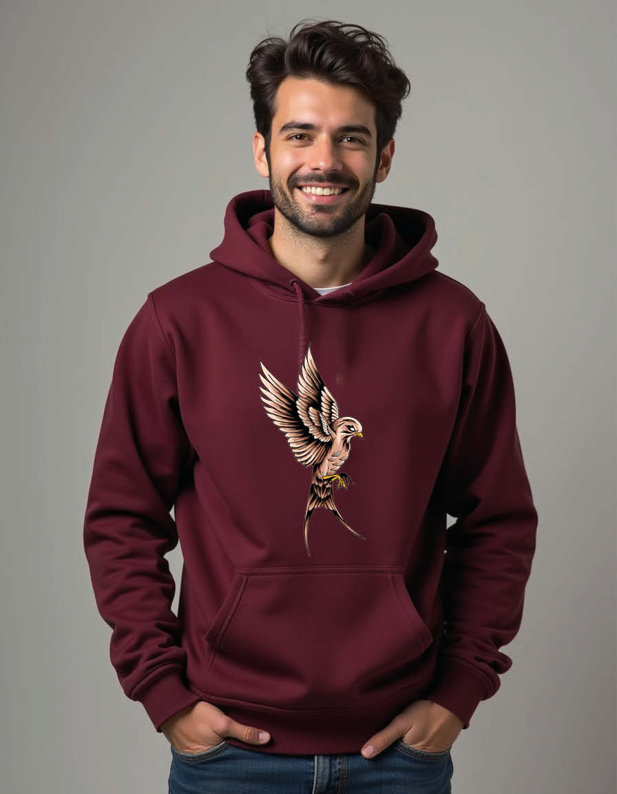 Thumbnail: Soaring Eagle Classic Unisex Printed Graphic Hoodies For Men & Women