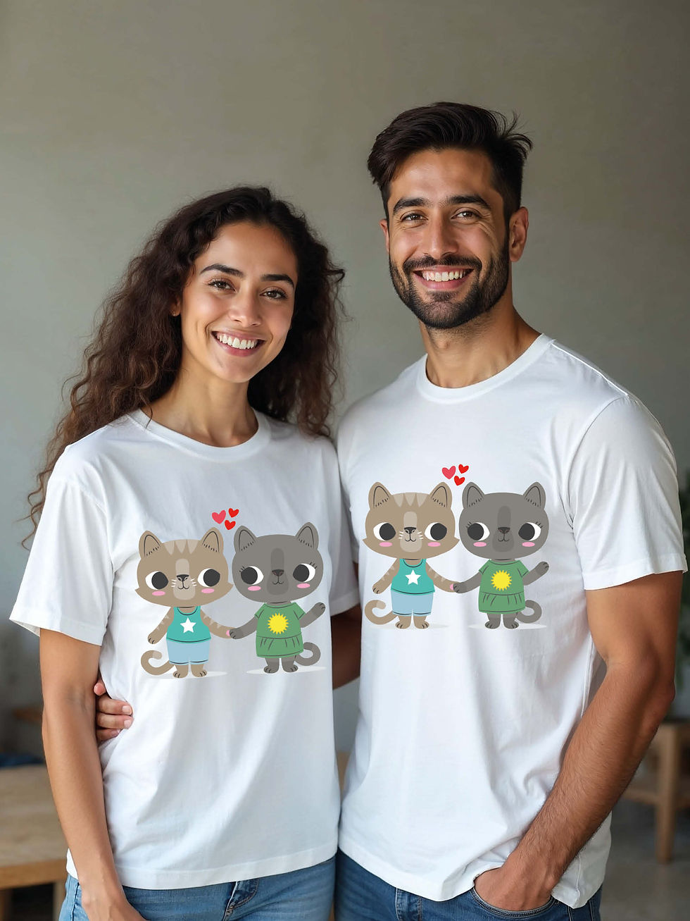 Thumbnail: Soulmates Cartoon Couple T-Shirt Lovers Edition – Discount Offer