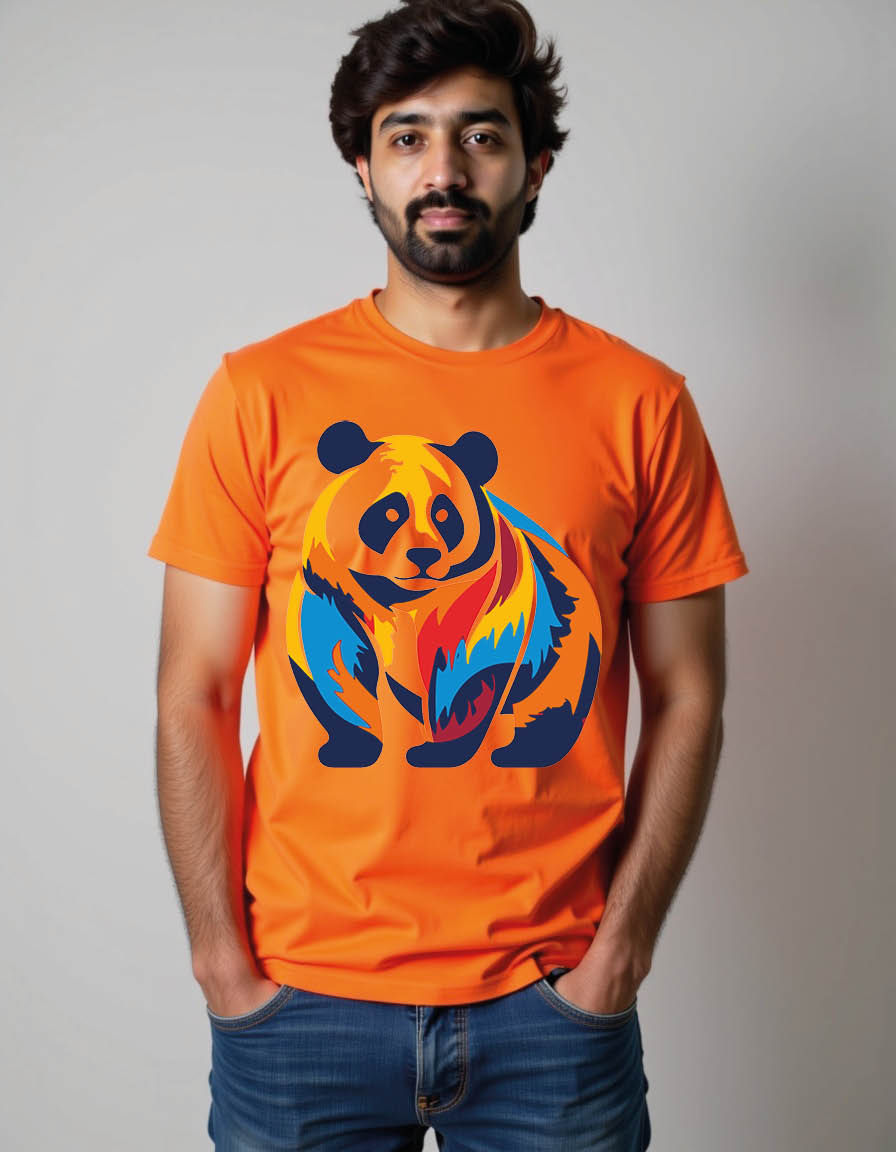 Thumbnail: panda mens printed graphic t shirt