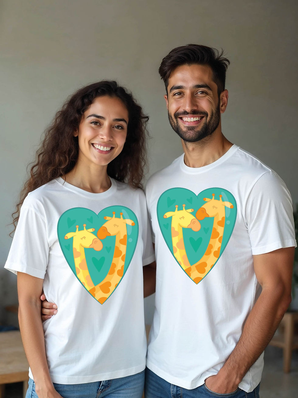 Thumbnail: Romantic Cartoon Couple T-Shirt Lovers Edition – Hot Deal