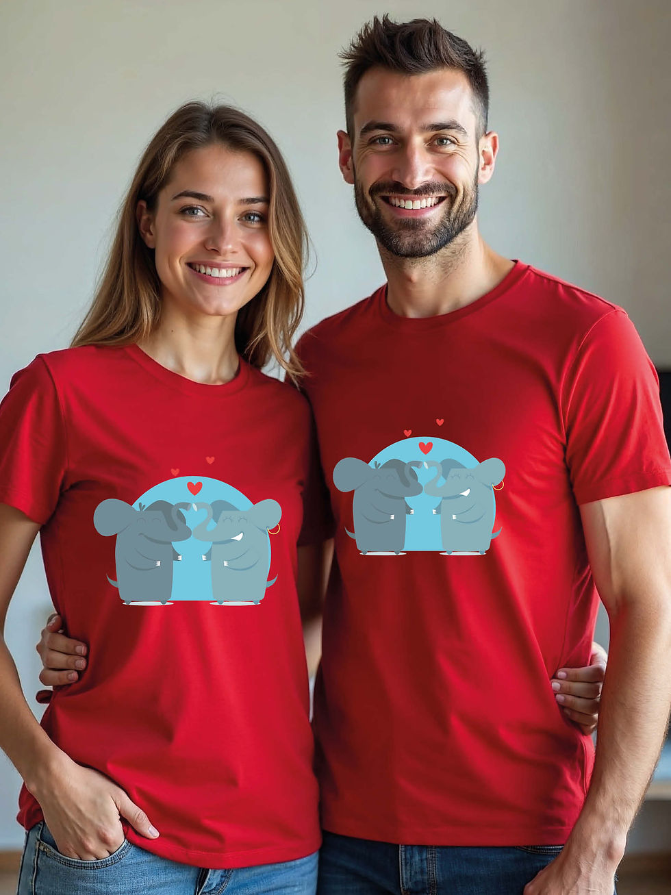 Thumbnail: Forever Love Animal Couple Matching Tee Lovers Edition – Sale
