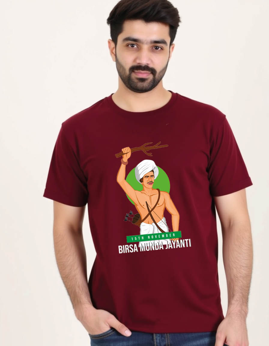 Birsa mumda jayanthi Unisex printed graphic t shirt