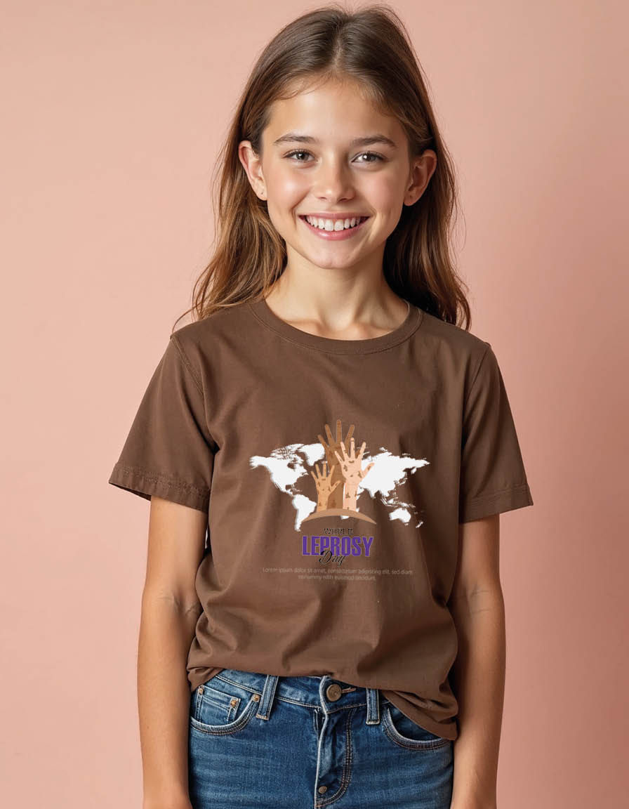 Thumbnail: World leprosy day Unisex printed graphic t shirt