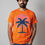 Thumbnail: vintage styled palm tree icon with palm silhoue mens printed graphic tshirt