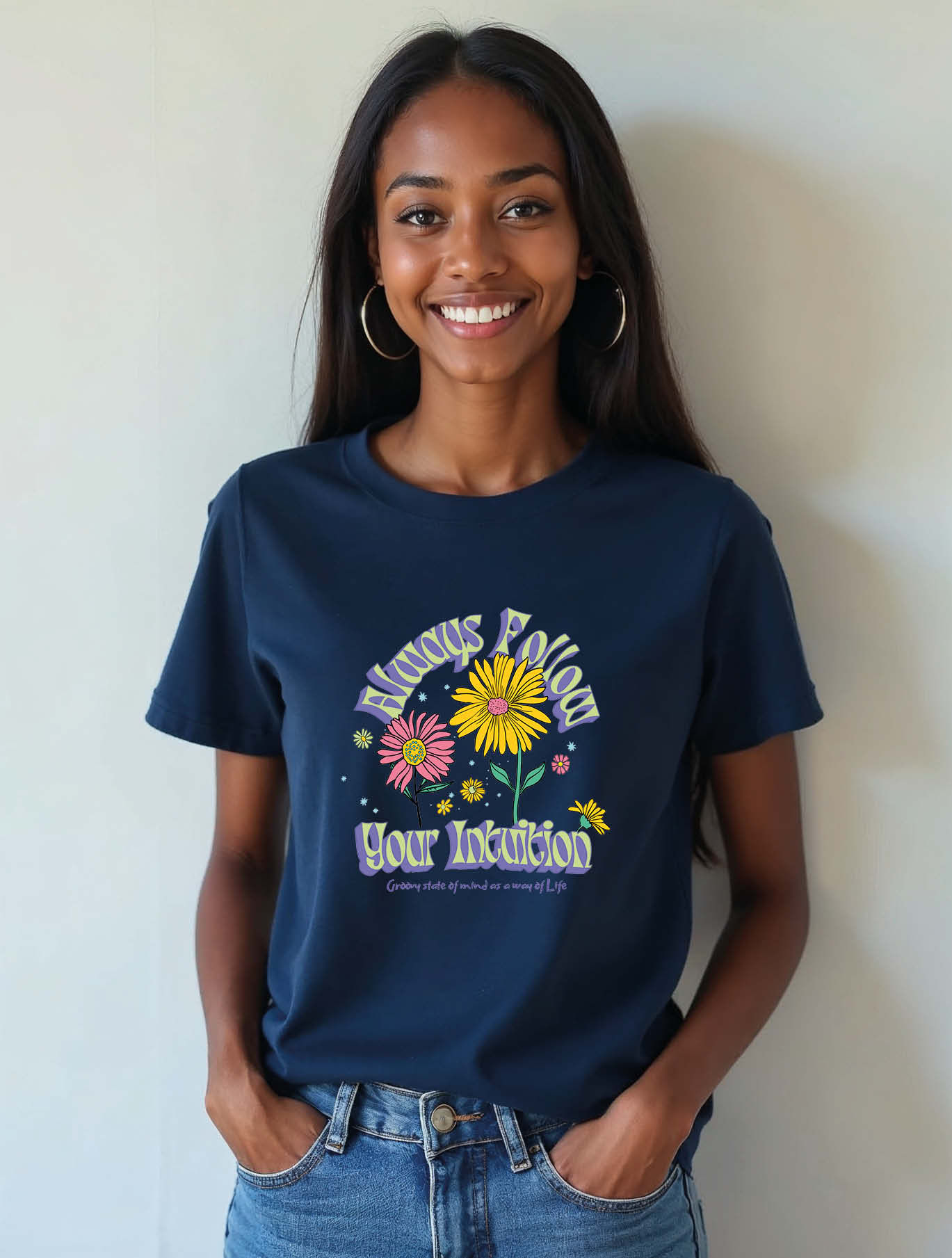 always follow your intuition Urban Women’s printed graphic T-Shirt – Sale