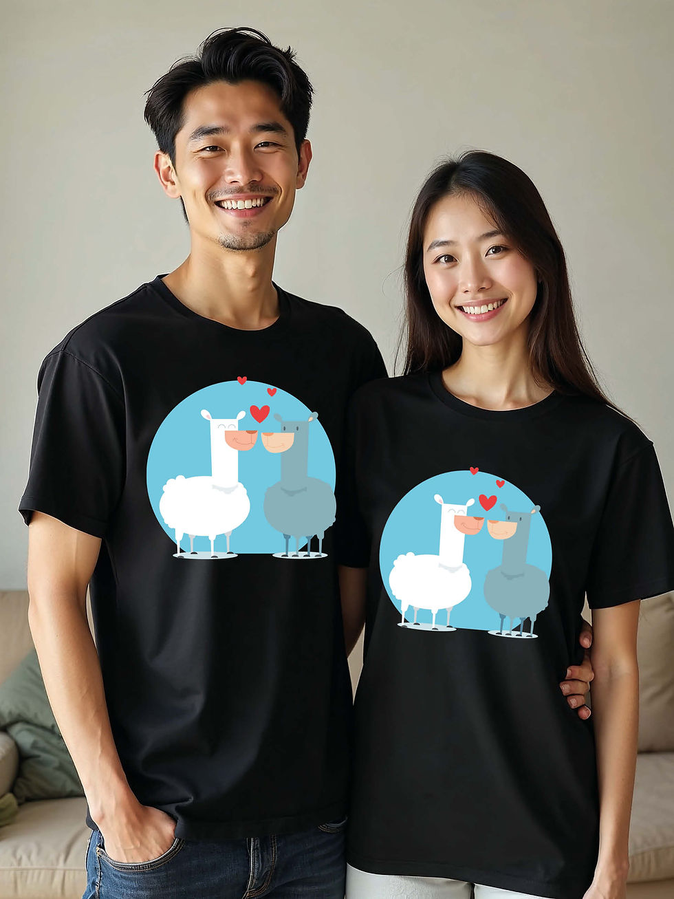 Thumbnail: Couple Goals Animal Couple Matching Tee Lovers Edition – Shop