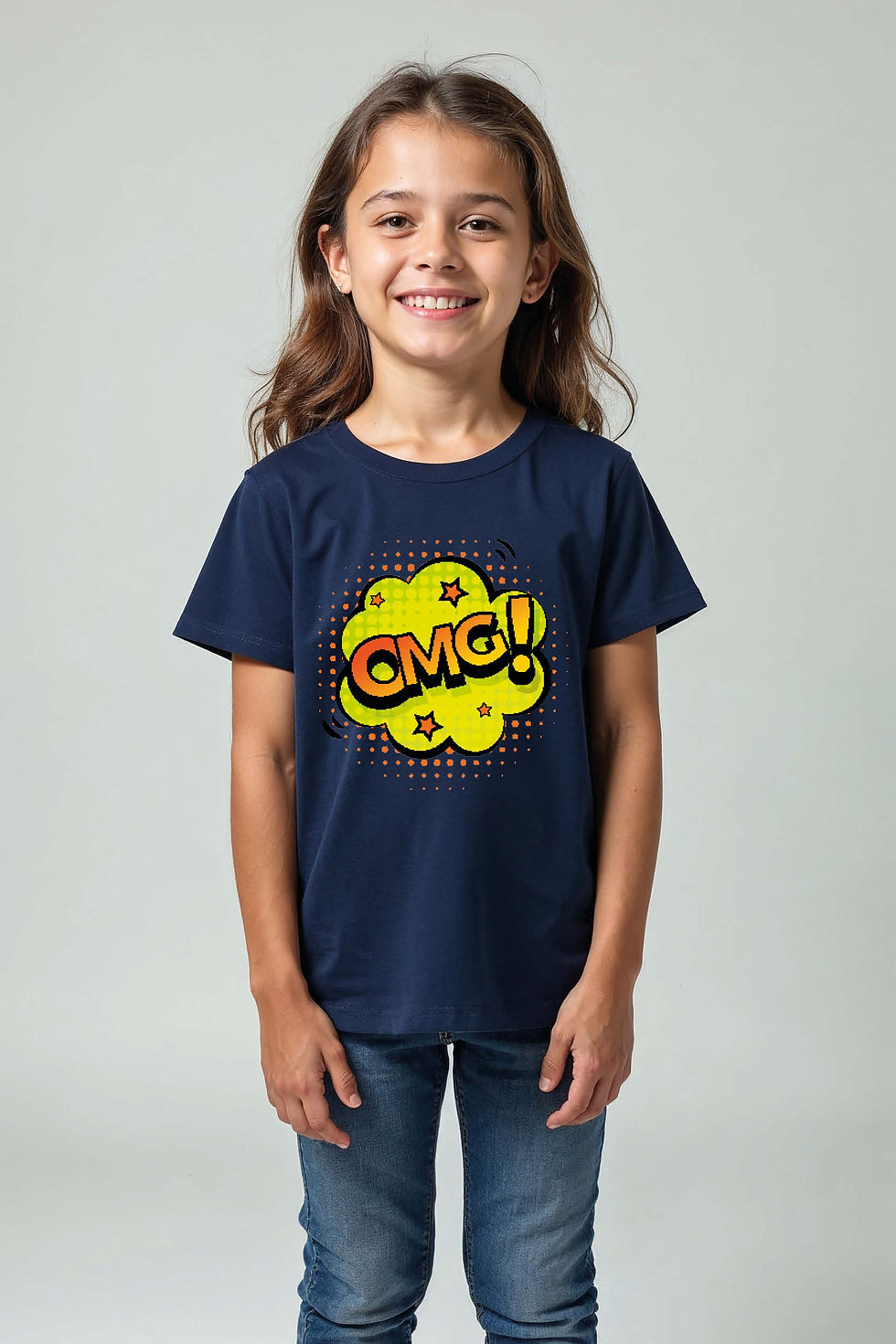omg! Fashion Unisex Kids Graphic Tee – Typography Print Design for Boys & Girls