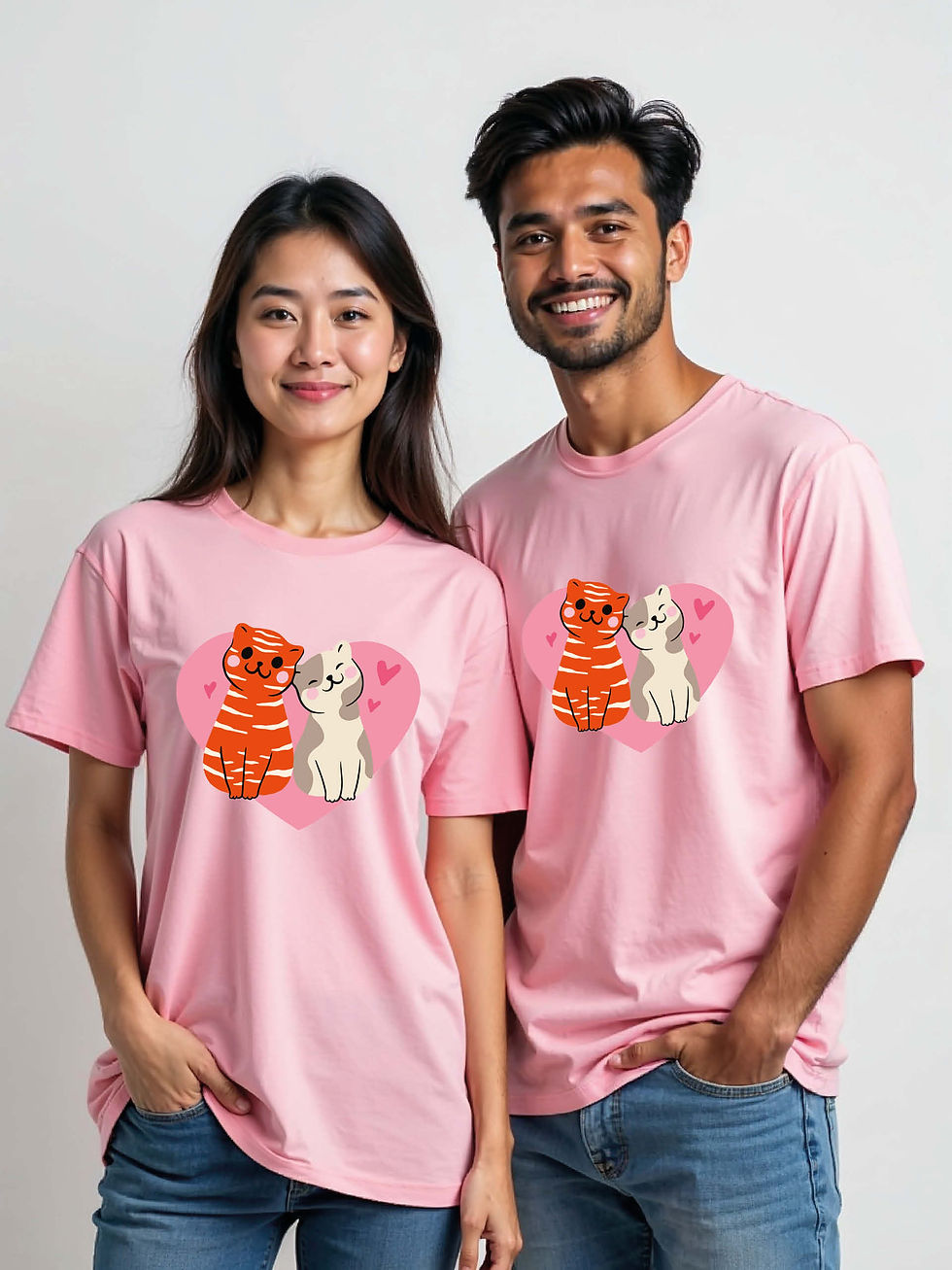 Stylish Cartoon Couple T-Shirt Lovers Edition – Low Price Offer