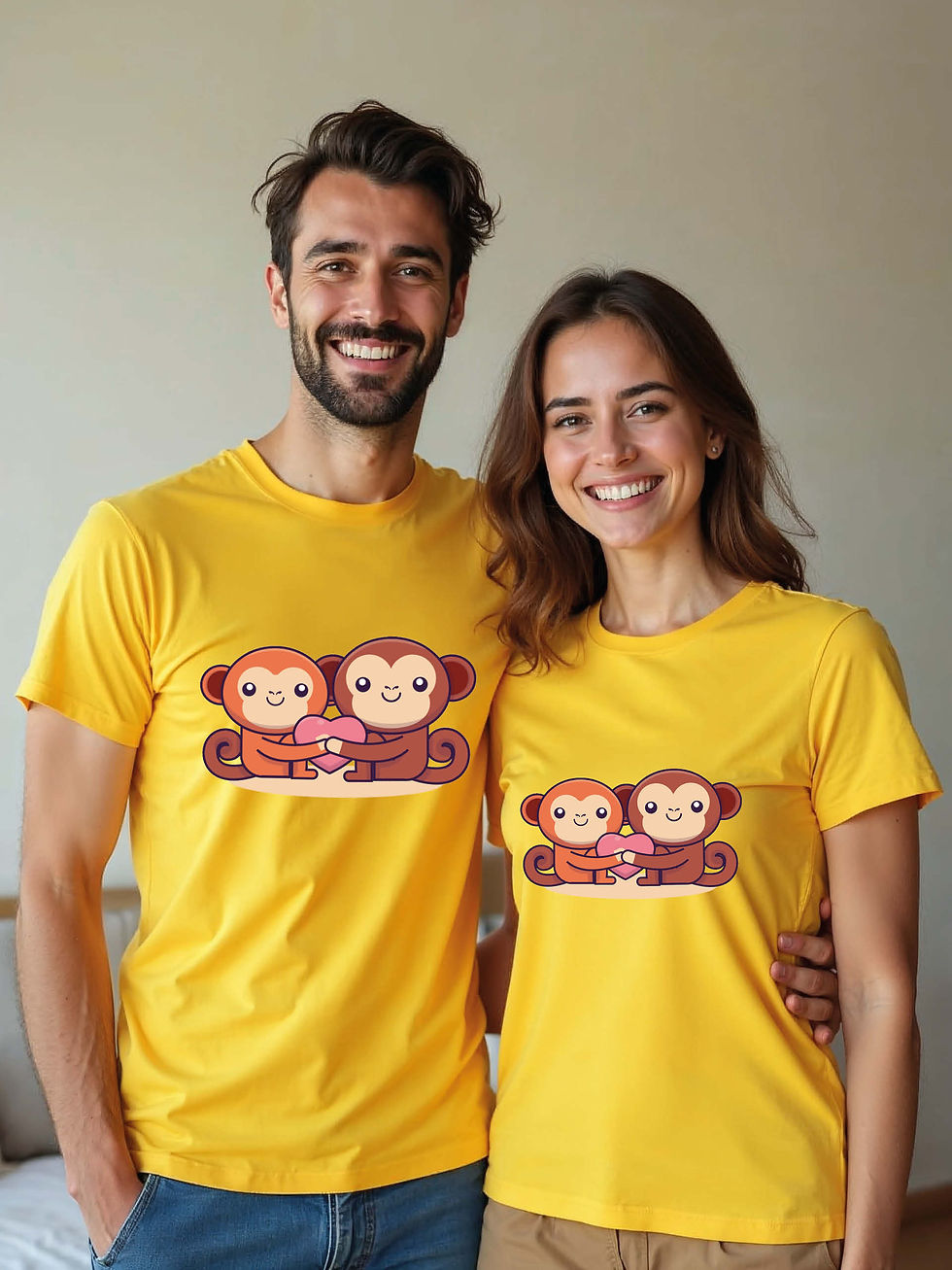 Thumbnail: Trendy Animal Couple T-Shirt Lovers Edition – Low Price Offer