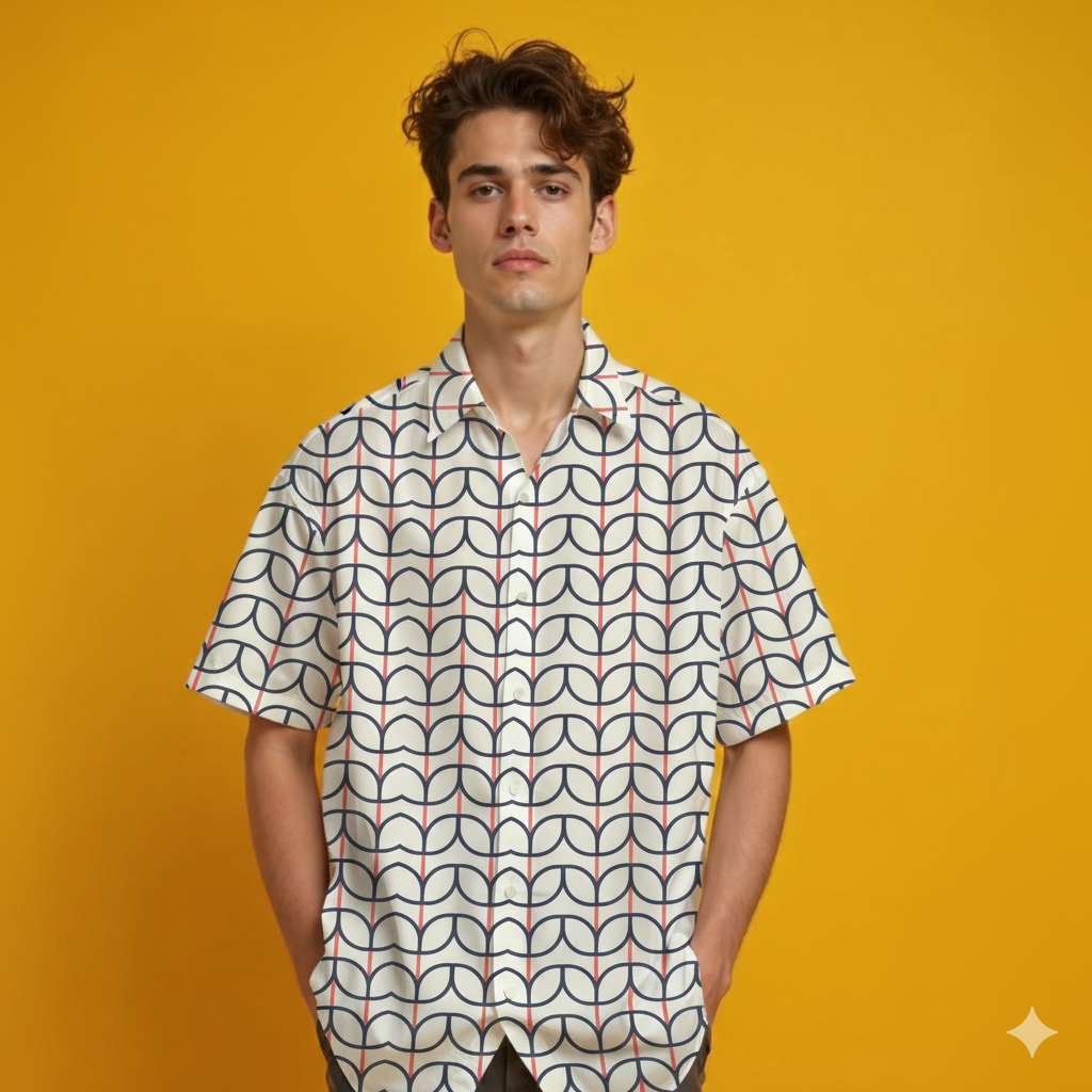 floral designed Urban Patterned All Over Print Oversized Shirt