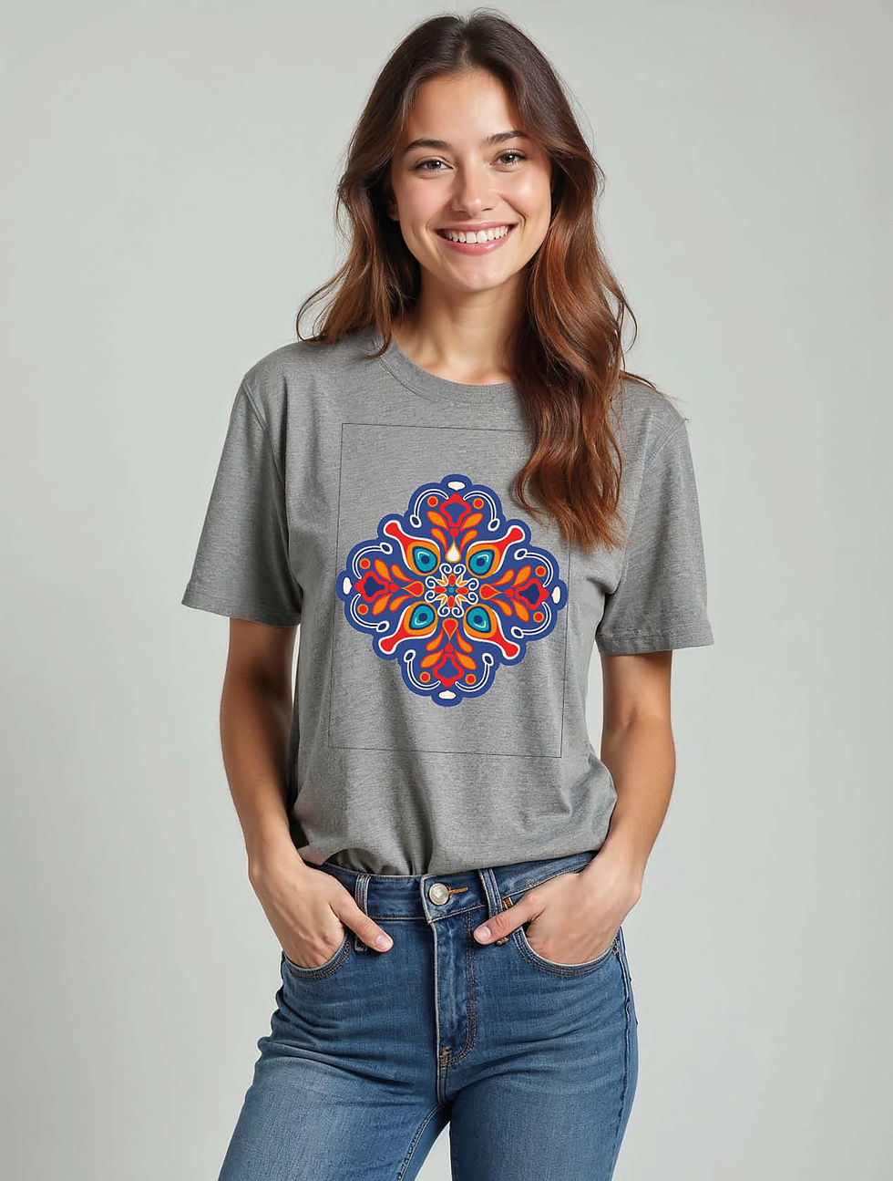 Thumbnail: Mandala Burst Trendy Women’s Printed Graphic Streetwear T-Shirt – Hot Deal