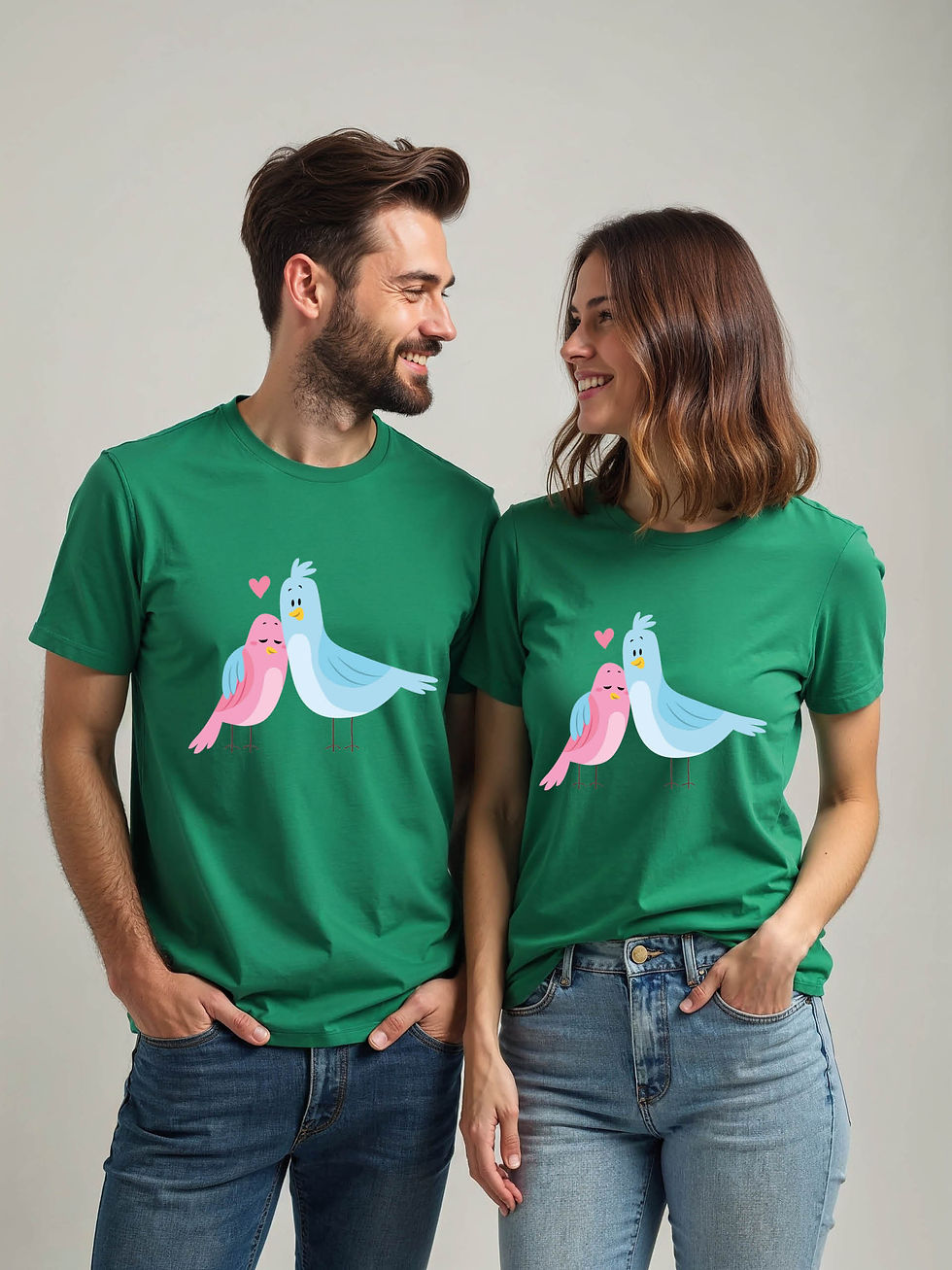 Thumbnail: Valentine’s Cartoon Couple T-Shirt Lovers Edition – Buy Now