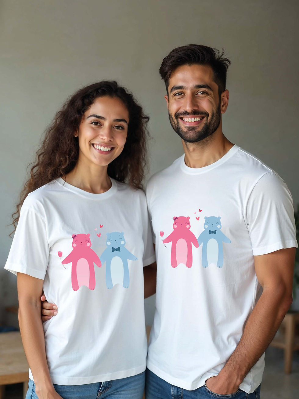 Thumbnail: Stylish Animal Couple T-Shirt Lovers Edition – Buy Now