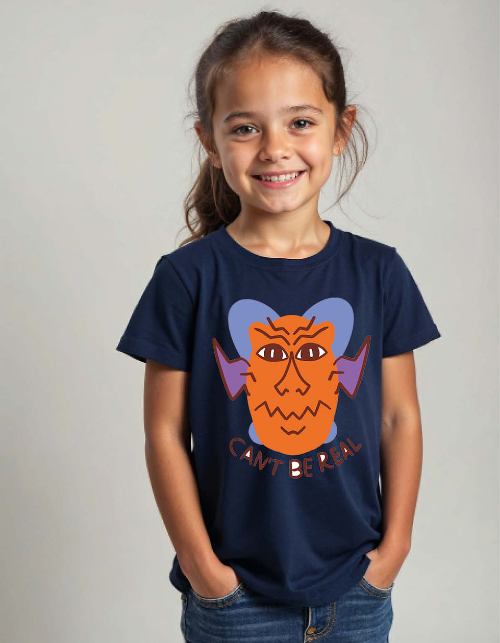 Thumbnail: Cant Be Real Printed T-Shirt for All Age