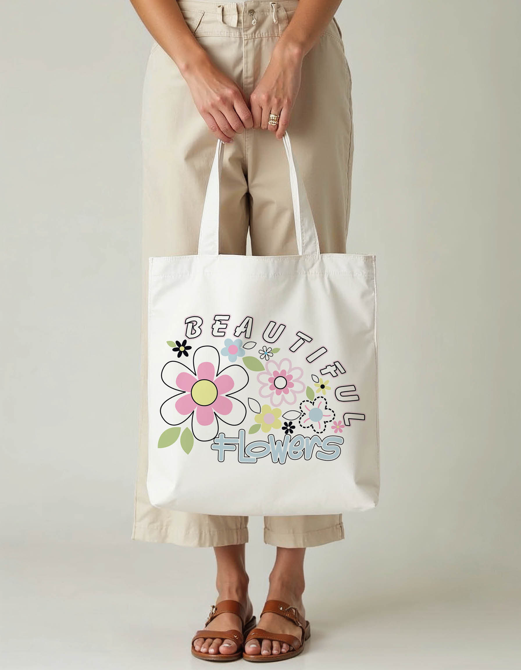 Vintage Style Tote Printed Bag – Fashionable Daily Use Tote Premium Quality