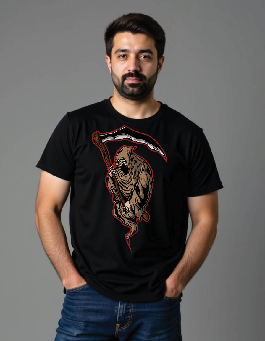 Thumbnail: grim reaper mens printed graphic t shirt
