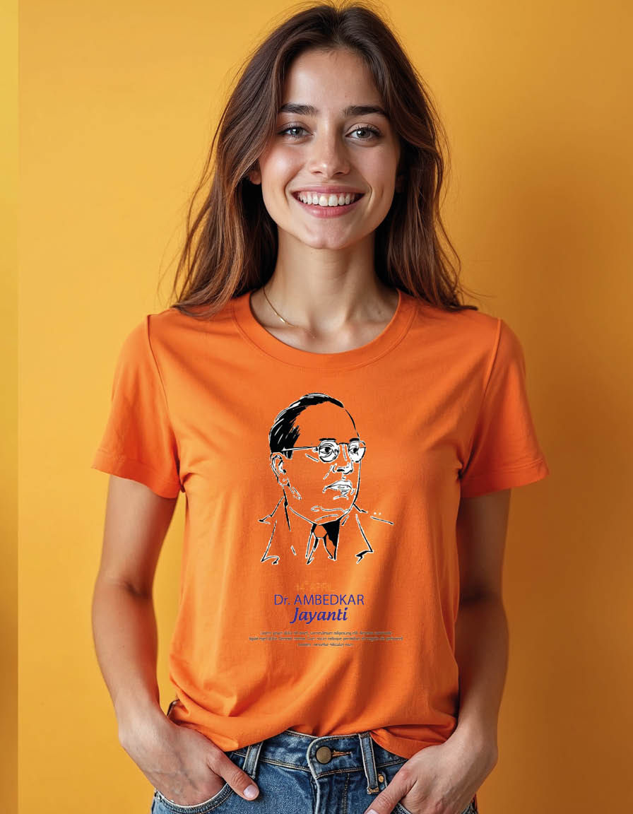 Thumbnail: Dr.B.R.ambedkar jayanti Unisex printed graphic t shirt