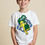 Thumbnail: Komainu  Shishi Dog with Water Waves Graphic T-Shirt Everyday Stylish Kids