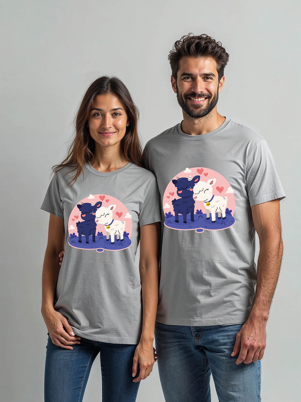 Thumbnail: Couple Goals Cartoon Couple Matching Tee Lovers Edition – Sale