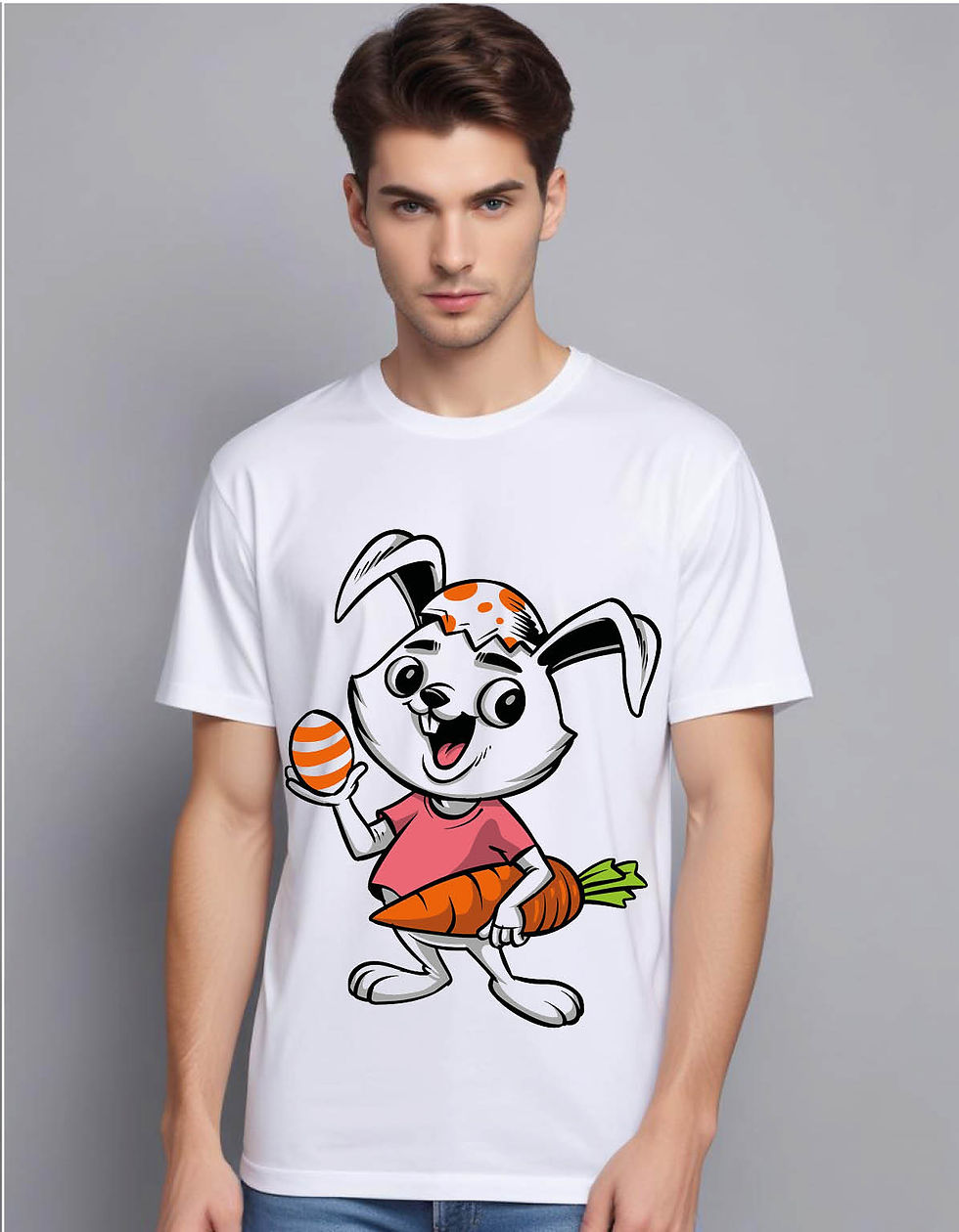 Thumbnail: bunny mens printed graphic t shirt