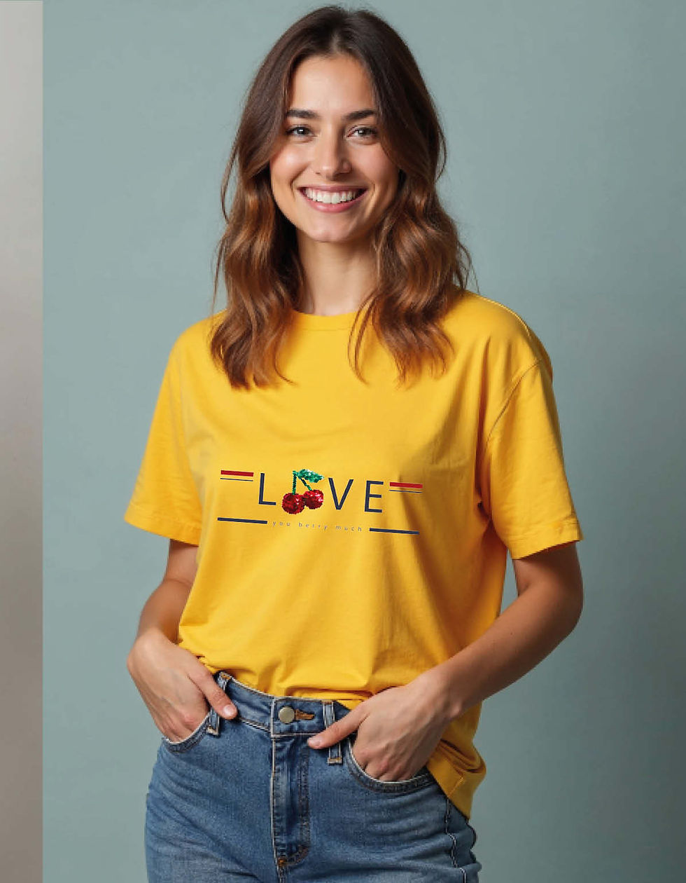 Thumbnail: Love Printed T-Shirt for All age