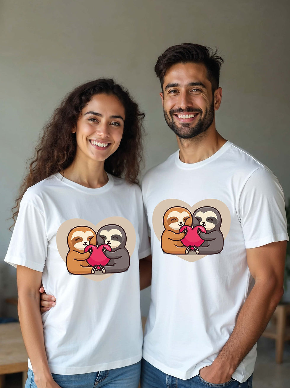 Thumbnail: Trendy Cartoon Couple Matching Tee Lovers Edition – Sale