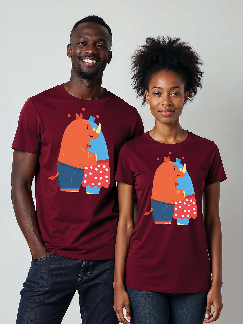 Thumbnail: Couple Goals Cartoon Couple Matching Tee Lovers Edition – Sale