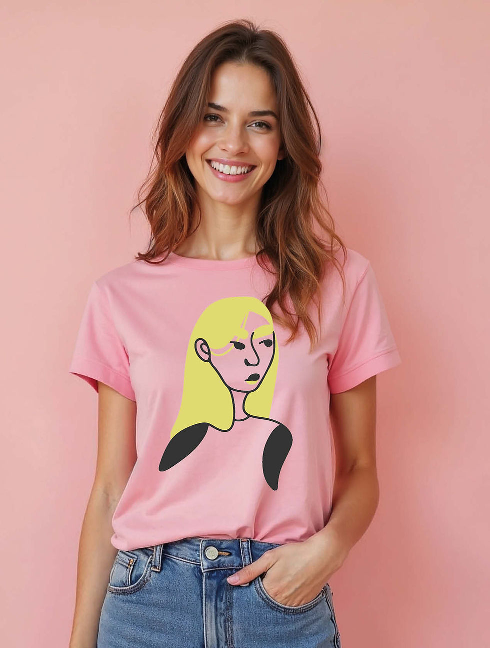 Thumbnail: Blonde Mood Stylish Women’s Printed Graphic Streetwear T-Shirt – Low Price Offer