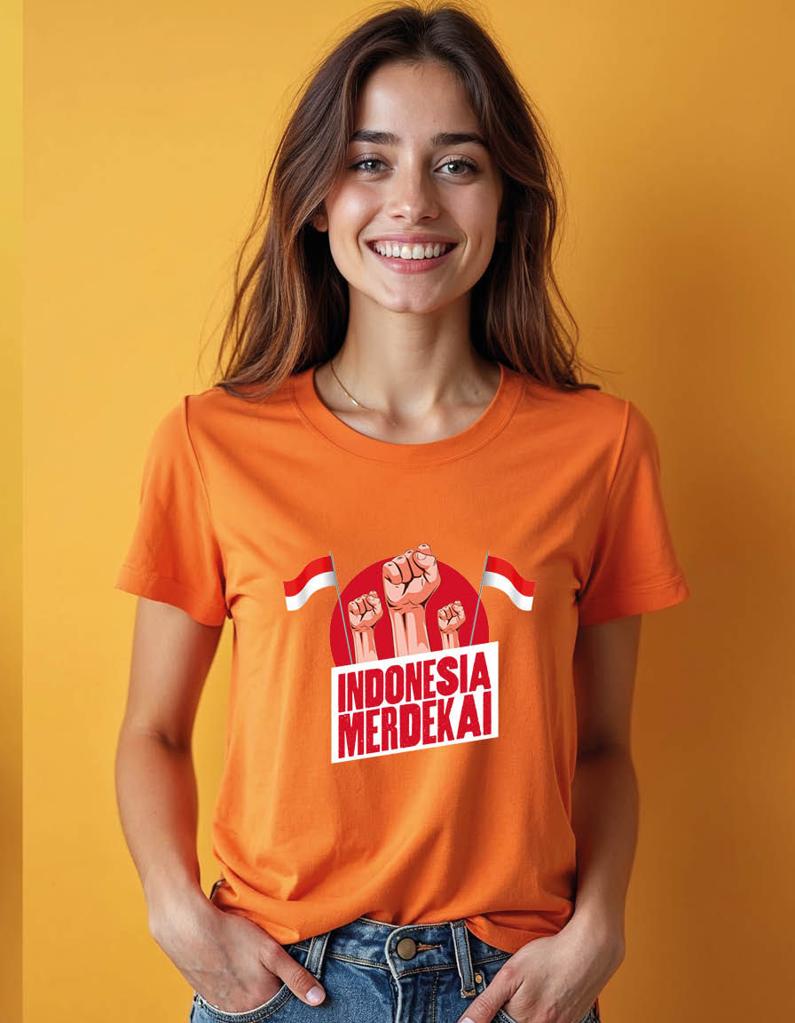 Thumbnail: Indonesia merdekai Unisex printed graphic t shirt