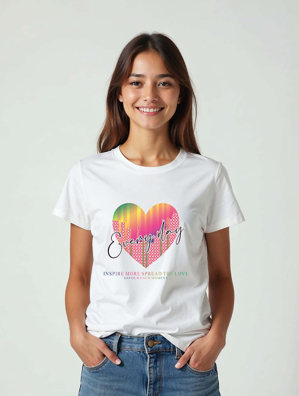 Thumbnail: Love every day Stylish Women’s Quote printed T-Shirt – Sale