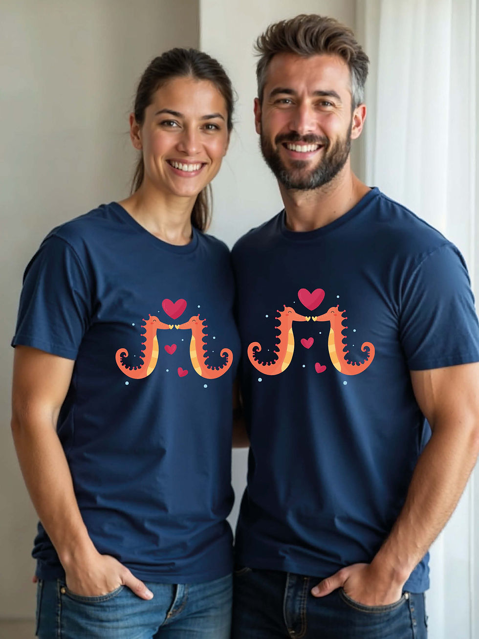 Thumbnail: Valentine’s Animal Couple T-Shirt Lovers Edition – Buy Now