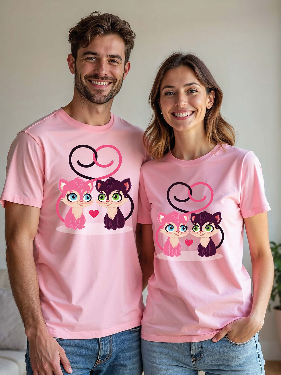 Thumbnail: Soulmates Animal Couple T-Shirt Lovers Edition – Low Price Offer