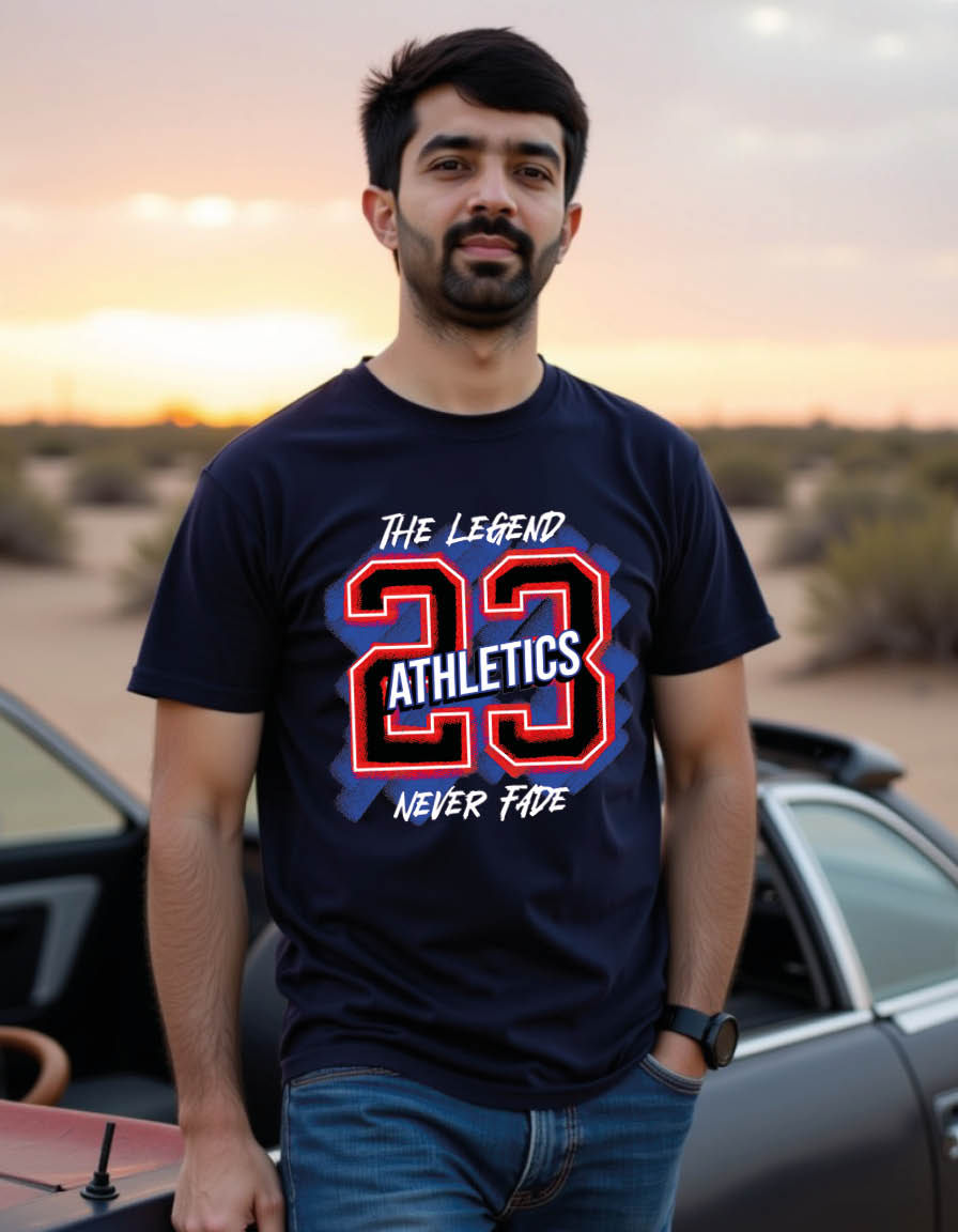 Thumbnail: ATHLETICS mens printed graphic t shirt