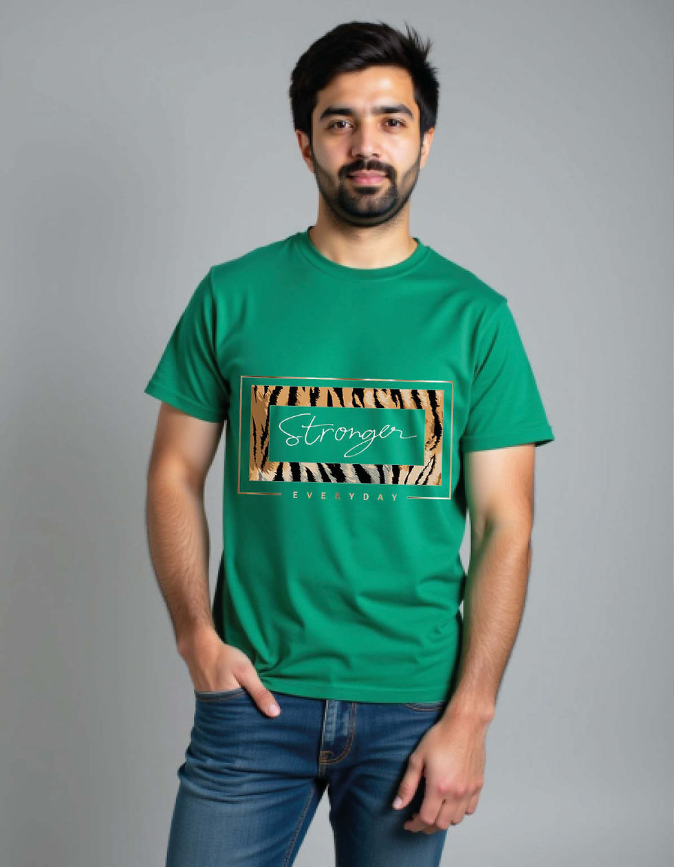 Thumbnail: Streangth Printed T-Shirt for All age