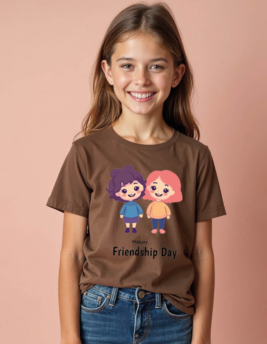 Thumbnail: Happy friendship day Unisex printed graphic t shirt