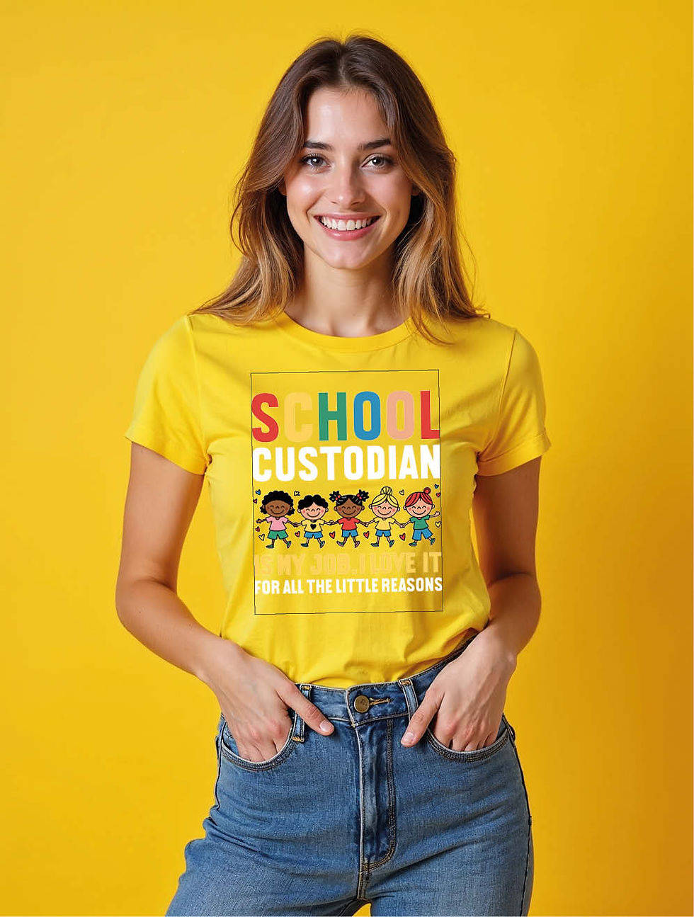 Thumbnail: School custodian is my job Trendy Women’s Printed T-Shirt – Shop Now