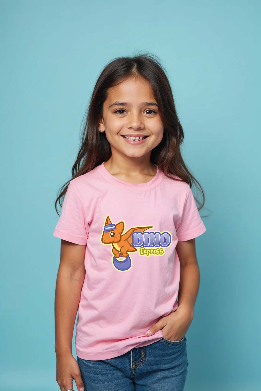 Thumbnail: Dino express Modern Cute Kids Typography T-Shirt – Quote Print Design for Boys