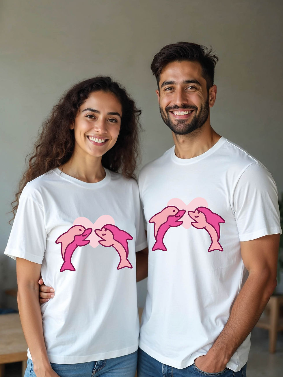 Thumbnail: Stylish Cartoon Couple Matching Tee Lovers Edition – Fast Delivery