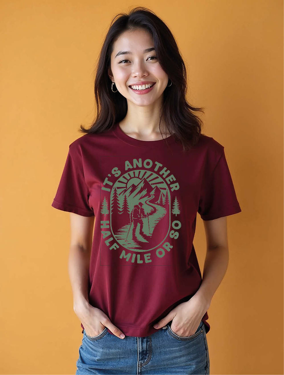 Thumbnail: Its another half mile orso Chic Women’s Graphic T-Shirt – Hot Deal